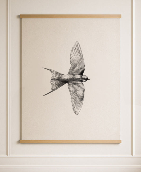 Swallow in Flight Tapestry