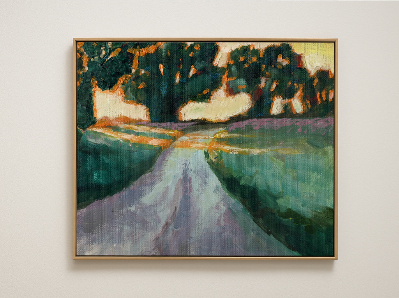 Bean Field Stretched Canvas