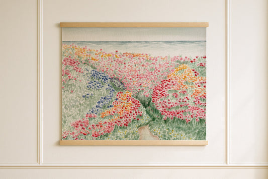 Seaside Tulips Tapestry