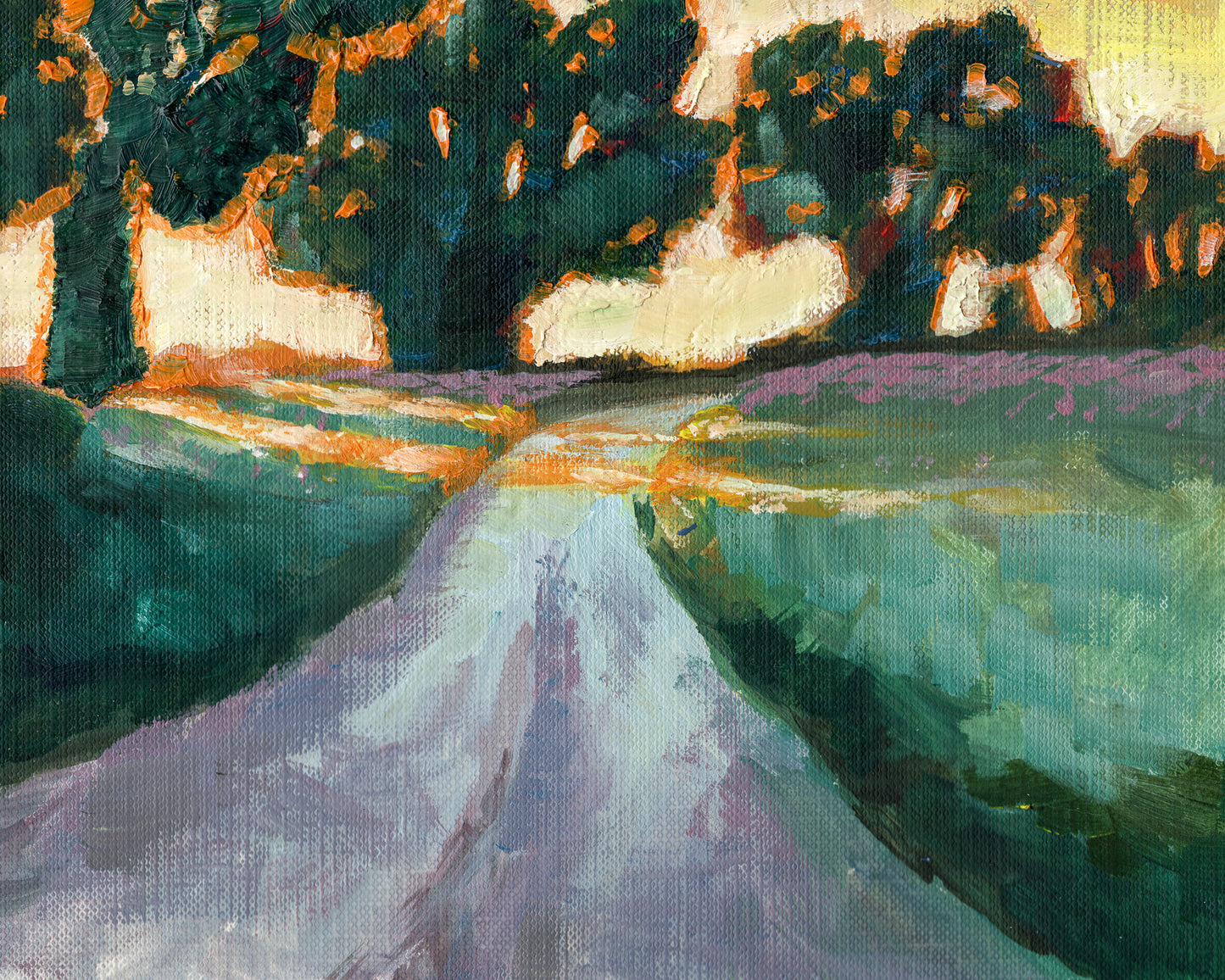 Bean Field Stretched Canvas